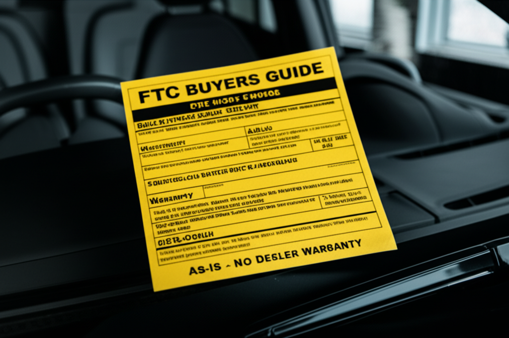 FTC Used Car Rule Requirements: Buyers Guide
